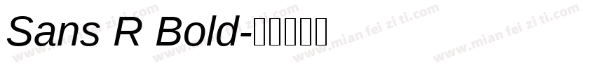 Sans R Bold字体转换